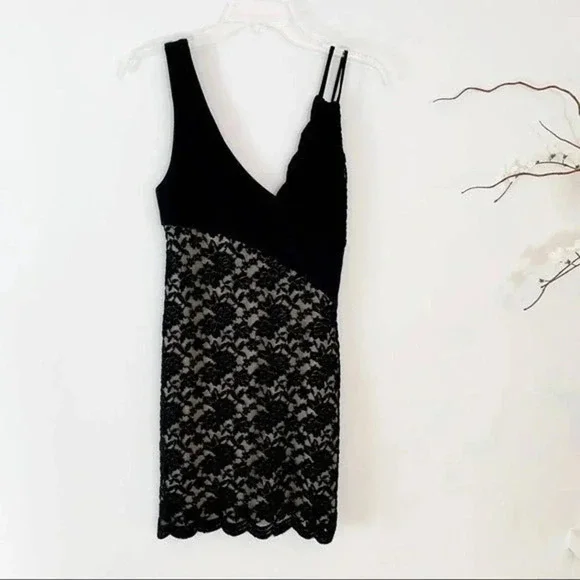 Free People Lower Eastside Lace Dress Black Size XS - Picture 5 of 11